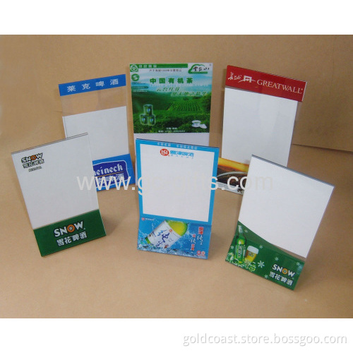 Custom Acrylic Menu Holders 